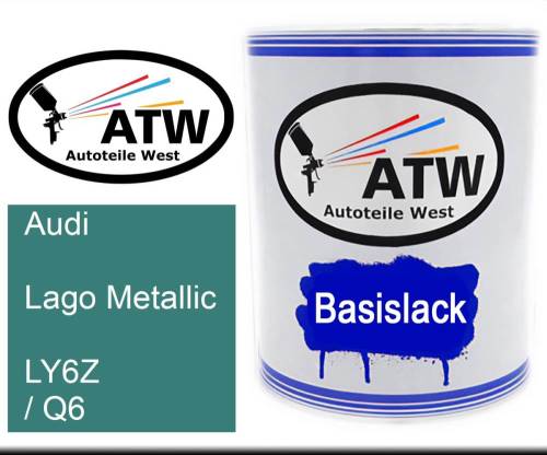 Audi, Lago Metallic, LY6Z / Q6: 1L Lackdose, von ATW Autoteile West.